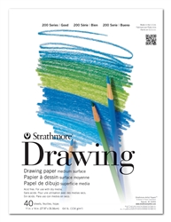 DRAWING PAD STRATHMORE 11X14 40SH 64Lb - 104Gm 25-011