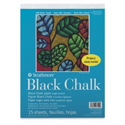 BLACK CHALK PAD 9 X 12 inches 15SH  27-150