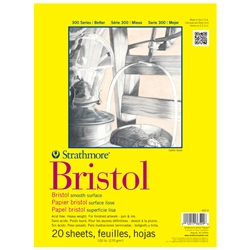 BRISTOL PAD STRATHMORE 9X12 20SH 100LB 342-9