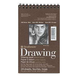 DRAWING PAD STRATHMORE 4x6 inches 24 sheets 80 lb- SM400-2