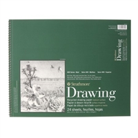 DRAWING PAD STRATH RECYCL 14X17 SPIRAL 24SH 80LB 443-14