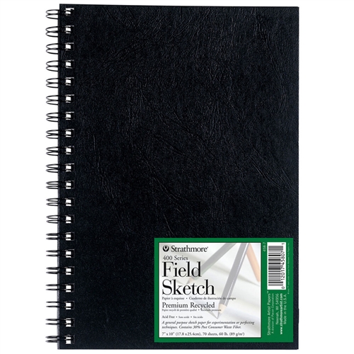 FIELD SKETCH RECYCLED BOOK SPIRAL 70 SHEETS 60LB 9X12 - 012017458095