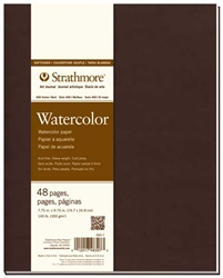 STRATHMORE SOFTCOVER WATERCOLOR JOURNAL 7.75x9.75 Inches 48 Sheets 140LB- 300gr 483-7