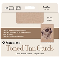 CARDS AND ENVELOPES TONED TAN 5 X 6.875 10PACK 105-468