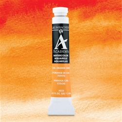 GRUMBACHER ACADEMY WATERCOLOR CADMIUM ORANGE A025