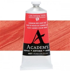 GRUMBACHER ACRYLIC CADMIUM RED LIGHT HUE 90ML C027