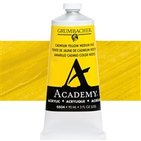 GRUMBACHER ACRYLIC CADIUM YELLOW MEDIUM HUE 90ML C034