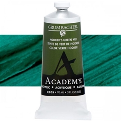 GRUMBACHER ACRYLIC HOOKERS GREEN HUE 90ML C105