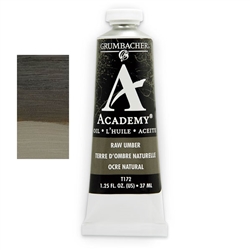 GRUMBACHER ACADEMY OIL RAW UMBER 37ML T172