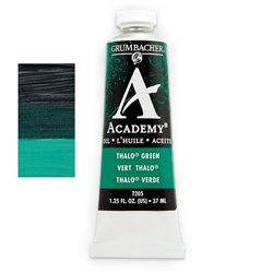 GRUMBACHER ACADEMY OIL THALO GREEN 37ML T205