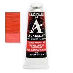 GRUMBACHER ACADEMY OIL CADMIUM RED LIGHT 37ML T312