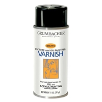 SPRAY OIL- ACRILYC MATTE VARNISH 11OZ GRUMBACHER 542