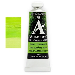 GRUMBACHER ACADEMY OIL THALO YELLOW GREEN 37ML T210