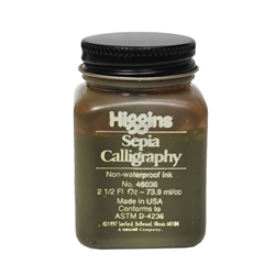 INK HIGGINS NON- WATERPROOF SEPIA CALLIGRHAPHY 2.5 oz 46036