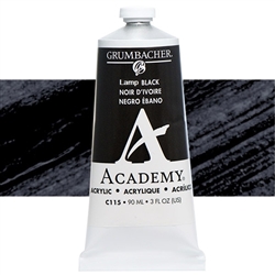 GRUMBACHER ACRYLIC LAMP BLACK 90ML C116