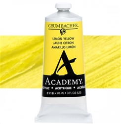 GRUMBACHER ACRYLIC LEMON YELLOW 90ML C118