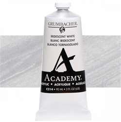 GRUMBACHER ACRYLIC IRIDESCENT WHITE 90ML C214