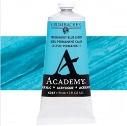 GRUMBACHER ACRYLIC PERMANENT BLUE LIGHT 90ML C257