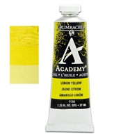 GRUMBACHER ACADEMY OIL LEMON YELLOW 37ML T118