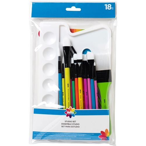 18pc Paint Set Pastels - Delta