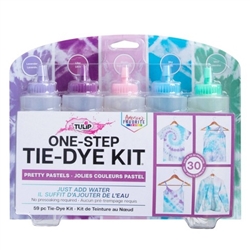 Tie-Dye Kit One-Step - 5-Color Pretty Pastels Kit - Lavender, Lilac, Blush, Sky Blue & Mint - TL44463