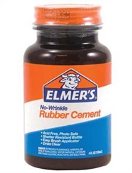 RUBBER CEMENT NO WRINKLE 4OZ EL904