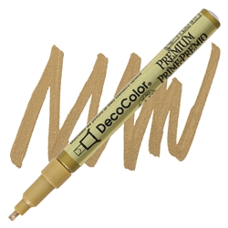 DECOCOLOR PREMIUM PAINT MARKER 2MM FLAT TIP - LEAFING GOLD UC250S-GLD