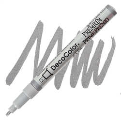 DECOCOLOR PREMIUM PAINT MARKER 2MM FLAT TIP - LEAFING SILVER UC250S-SLVR