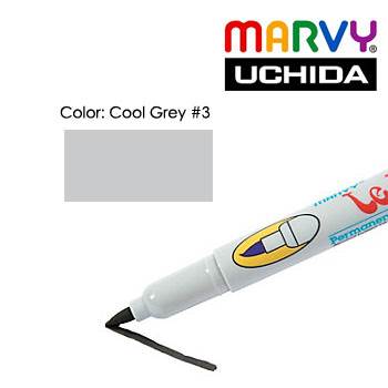 Marvy Uchida Le Plume 3000 Permanent Brush Tip Markers (Set of 6) Cool  Greys