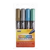 DECOCOLOR ACRYLIC PAINT MARKER SET 4PC METALLIC SET 315-4M - 031504M