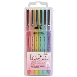 MARKER SET LEPEN FINE LINE - PASTEL SET/6  4300-6P 43006P