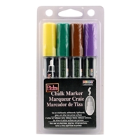 BISTRO CHALK MARKER SET 4PC BRIGHT COLORS -  SET 480-4D BROAD TIP - 048004D