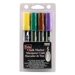 BISTRO CHALK MARKER SET 4PC EDUCATIONAL SET - SET480-4ED BROAD TIPS - 048004ED