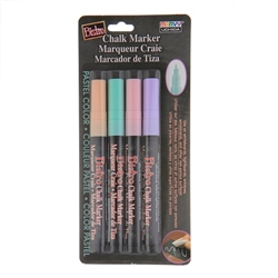 BISTRO CHALK MARKER SET 4PC PASTEL COLORS SET P -  482-4P FINE TIP - 048204P