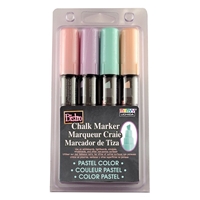 BISTRO CHALK MARKER SET 4PC PASTEL COLORS -  SET 483-4P CHISEL TIP - 048304P