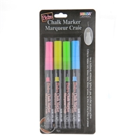 BISTRO CHALK MARKER SET 4PC FLOURESCENT 485-4A -  EXTRA FINE TIP SET A - 048504A