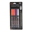 BISTRO CHALK MARKER SET 4PC FLOURESCENT 485-4H -  EXTRA FINE TIP SET H - 048504H