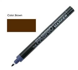 FABRIC MARKER FINE BROWN 522-S 520605