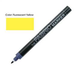 FABRIC MARKER FINE FL YELLOW 522-S 522500