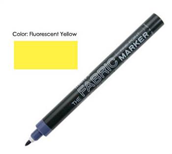 FABRIC MARKER FINE FL YELLOW 522-S 522500