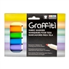 GRAFFITI FABRIC MARKER SET 6PC PASTEL COLORS 560-P - 056006P