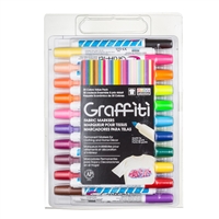 GRAFFITI FABRIC MARKER SET 30PCS VALUE PACK 560-30A - 056030A