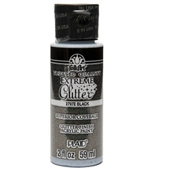 GLITTER PAINT BLACK 2OZ 2797