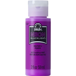 ACRYLIC NEON PAINT PURPLE 2 OZ FOLK ART 2856