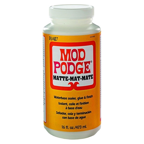  Mod Podge CS11302 Waterbase Sealer, Glue and Finish, 16 oz,  Matte