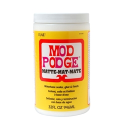 MOD PODGE MATTE SEALER, VARNISH & GLUE 32 onz - 946ml CS11303