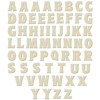 WOOD BOLD LETTERS 1-1/4 (60 PCS) 12363