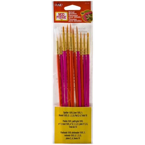 Mod Podge Taklon Bristles Brush Set