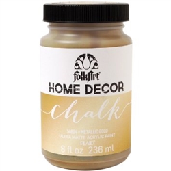 CHALK PAINT FOLKART METALLIC GOLD 8 ONZ 34804