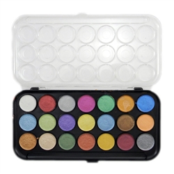 WATERCOLOR SET NIJI PEARLESCENT 21 COLORS YONPWC21